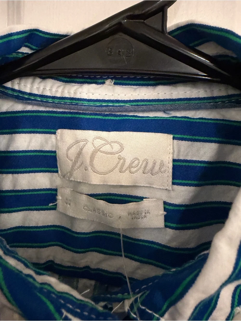 J.Crew Classic Fit Blue Stripe Button Down Shirt NWT 00